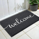 Door mat, Outdoor Indoor Welcome mat, Durable Non-Slip Easy to Clean Front Doormat, Entrance Rectangular Doormat, for high Traffic Areas (30" x 17.5", Black) by CozyNest Decor