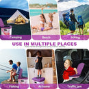 Upgrade XL Portable Toilet for Adults, Extra Large Portable Travel Floding Toilet, Camping Tall Toilets with Lid for Adults and Kids Compact Potty for Car,Hiking,Beach and Camping by TinyTreasures Baby Boutique