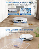 ECOVACS DEEBOT T50 PRO Omni Robot Vacuum and Mop, 3.19” Ultra-Slim, 15,000Pa Suction, ZeroTangle 2.0, TruEdge Edge Cleaning, AIVI 3D Obstacle Avoidance, Auto Mop Wash & Dry, Self-Emptying,White by CozyNest Decor