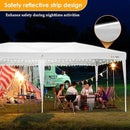 HOTEEL 10x20 Pop up Canopy with Sidewalls, One Push Outdoor Tents for Parties Waterproof Canopy Tent with Reinforce Rod, Easy Setup Event Tent with Sandbag for Backyard, Camping, Wedding, White by GreenHaven Gardens
