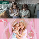 Princess Tent for Kids - 55" X 53" with Led Star Lights - Princess Toys - Toddler Play Tent Without Rug - Playhouse, Castle by TinyTreasures Baby Boutique