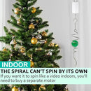 Wind Spinner Gazing Ball Spiral Tail,Decorative Wind Spinner 11inch Tail and 2 inch Glass Orb. Indoor Outdoor Wind Spinner Tail Sun Catcher Garden Decoration-13 inch Height(Green) by GreenHaven Gardens