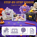 MAGIMUSE Crochet Kit for Beginners, Crochet Starter Kits Halloween Amigurumi Knitting Crochet Animals Kits Hooks Yarn Set with Step-by-Step Video Tutorials, 3 Colorful Bats (40%+ Yarn)… by TinyTreasures Baby Boutique