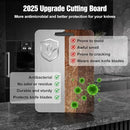Titanium Cutting Board for Kitchen - 100% Pure Titanium Cutting Boards Non Toxic - 2025 New Upgrade Double Sided Metal Chopping Boards for Meat, Vegetables, Fruits, Dishwasher Safe (12 x 9 In) by CozyNest Decor