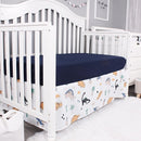 Belsden Dinosaur 3 Piece Crib Bedding Set for Baby Boys Girls, Classic Nursery Bedding Essential Including Comforter, Crib Sheet and Crib Skirt, Ultra Soft Cozy, Dino by TinyTreasures Baby Boutique