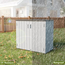 HOMSPARK 37 Cu.Ft Outdoor Storage Shed Weather Resistant, Multi Functional | Double-Wall Resin Storage Sheds & Outdoor Storage Box Waterproof for Backyard Garden Patio Lawn (Light-Grey) by GreenHaven Gardens