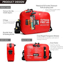 152 PCS Waterproof First Aid Kit, Portable Small Boat Dry Bag Bug Out Bags, Emergency Medical Kit Ideal for Boating, Camping, Fishing, Kayaking, Floating, Red by TinyTreasures Baby Boutique