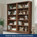 Sauder Miscellaneous Storage 5 Split Bookcase/Book Shelf, L: 35.28" x W: 13.23" x H: 69.76", Oiled Oak finish by CozyNest Decor