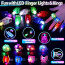 112PCS Glow in the Dark Party Supplies for Kids Adults, Light Up Party Favors with Light Up Glasses, 50 Glow Sticks Bulk Pack for DIY Bracelets Necklaces, Neon Party Supplie Decorations for Hallowee by TinyTreasures Baby Boutique
