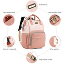 Diaper Bag Backpack, Diaper Bags for Baby Girls Boys, Baby Bags for Moms Dads, Nappy Changing Bag with Insulated Pockets,Multi-functional Waterproof Backpack with Stroller straps -Pink light pink by TinyTreasures Baby Boutique