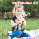 Easfan Bunny Pink Plush Toy Jumping Spotted Rabbit Talking Hopping Ears Nose Moving Educational Plush Toy Singing Shaking Glowing Interactive Toy Electric for Toddlers Kids by TinyTreasures Baby Boutique