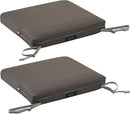 Classic Accessories Ravenna Seat Cushion, 17"W x 15"D x 2"Thick, Dark Taupe by GreenHaven Gardens