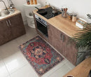 Keen Home Design 2x3 Rug - Machine Washable Entry Rug with Non-Slip Backing, Ideal for Enteryway, Kitchen, Bathroom, Laundry Room - Vintage, Easy Clean, Durable, Low Pile Rug - (2' x 3') by CozyNest Decor