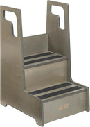 ECR4Kids Reach-Up Step Stool with Handles, Kids Furniture, Grey Wash by TinyTreasures Baby Boutique