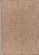 Washable Indoor Outdoor Rug 6x9 Weather Resistant Area Rugs Modern Solid Jute Rug for Porch Deck Balcony Backyard Patio Outside Carpet (6 X 9 Jute Beige) by CozyNest Decor