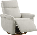 CHITA Power Recliner Chair, Electric Triple-Motor Swivel Glider Nursery Rocking Chair with Adjustable Power Headrest and Lumbar Support, GREENGARD Gold Certified, Solid Wood Base, Crockery Grey by TinyTreasures Baby Boutique
