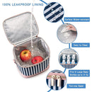 Breastmilk Cooler Bag with Ice Pack Fits 6 Baby Bottles Up to 9 Ounce, Baby Bottle Bag with Shoulder Strap for Nursing Mom Daycare, Straps by TinyTreasures Baby Boutique