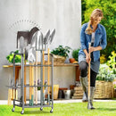 EVERHANGER Garden Tool Organizer and Storage, Yard Tool Stand Garage Tool Organization, Yard Tool Racks for Indoor/Outdoor Use by GreenHaven Gardens