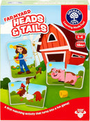 ORCHARD TOYS, Farmyard Heads & Tails Game - New Art, A First Matching Activity That Develops Into a Fun Game, 24 Updated Chunky Cards, Age 18 Months+, 1-4 Players by TinyTreasures Baby Boutique