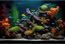 Aquarium Background Lush Aquatic Colorful Plants Terrarium Background Redwood Root Coral Reef Jungle Style Fish Tank Background Amazing Underwater View Aquarium Backdrop Wallpaper Poster Vinyl 36x20in by GreenHaven Gardens