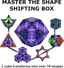 Shashibo Shape Shifting Box - Award-Winning, Patented Fidget Cube w/ 36 Rare Earth Magnets - Transforms Into Over 70 Shapes, Gift Box, Download Fun in Motion Toys Mobile App (Wings, 4 Pack) by TinyTreasures Baby Boutique