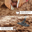 Ultra Soft Rug for Living Room, 9X12 Fluffy Shag Area Rug for Bedroom, Modern Shaggy Carpets Fuzzy Rug for Teens Dorm Nursery Home Decor Aesthetic, Upgrade Anti-Skid Durable, Tie-Dyed Coffee by TinyTreasures Baby Boutique