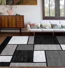 Rugshop Contemporary Modern Boxes for Home Office,Living Room,Bedroom,Kitchen Non Shedding Area Rug 3'3" x 5'3" Gray by TinyTreasures Baby Boutique