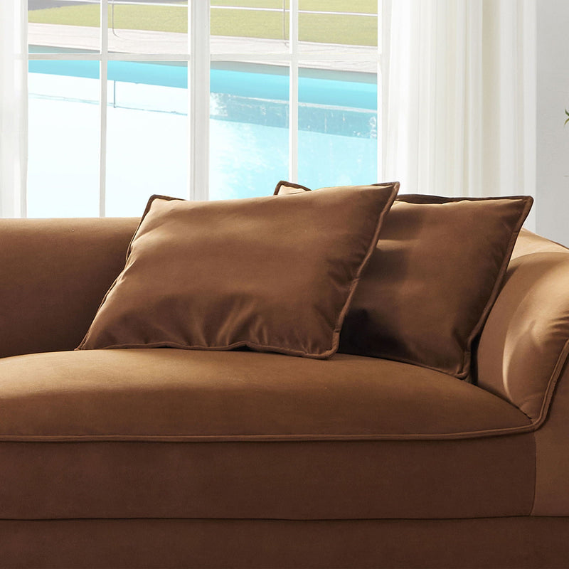 Nordic Modern Sofa With Removable Pillowcase, High Density Sponge Filling, 4 Throw Pillows, photo 10 of 14