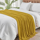 inhand Knitted Throw Blanket for Couch and Bed, Soft Living Room Home Decor Knitted Blanket with Tassel, Outdoor Lightweight Breathable Summer Blanket, Farmhouse Warm Woven Decorative, 50"x60" by CozyNest Decor