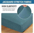 H.VERSAILTEX Super Stretch Individual Seat Cushion Covers Sofa Covers Couch Cushion Covers Slipcover Sets Thick Jacquard Textured Twill Fabric (1 Piece Loveseat Cushion Cover, Storm Blue) by CozyNest Decor