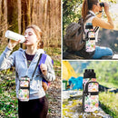 25/32/40/64oz Water Bottle Bag Holder Carrier-Insulated Crossbody Sling Case Sleeve with Strap & Pockets for Men Women Gym Cycling Travel Walking Hiking Camping by TinyTreasures Baby Boutique