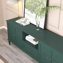 ARTPOWER 67'' Mid-Century Modern TV Stand with Storage Drawer and Doors, Long TV Stand with Adjustable Shelves for 75 Inch TV for Living Room, Bedroom, Green by CozyNest Decor