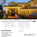 JMEXSUSS 800 LED Icicle Lights for Outside, Icicle Christmas Lights Outdoor, Warm White Christmas Lights for House Holiday Party Wedding Christmas Decorations by GreenHaven Gardens