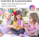 Re-Play Made in USA 10 Oz. Sippy Cups for Toddlers, Pack of 4 - Reusable Spill Proof Cups for Kids, Dishwasher/Microwave Safe - Hard Spout Sippy Cups for Toddlers 3.13" x 6.25", Fresh by TinyTreasures Baby Boutique