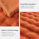 Cozy Bliss Faux Fur Throw Blanket for Couch, Fuzzy Soft Plush Thick Bubble Blanket for Sofa Bedroom Living Room, 60 * 80 Inches Burnt Orange by CozyNest Decor