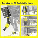 KAFAHOM Power Tool Organizer with Charging Station.Garage 8 Drill Holder Built in 8 Outlets Power Strip,Tool Storage Shelf Wall Mount,Tool Battery Organizer with Screwdriver/Hammer/Air Tool Rack by GreenHaven Gardens
