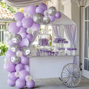 JOYIN 150 Pcs Pastel Purple Balloons, Different Sizes 18 12 10 5 Inch Pastel Purple Latex Balloon Arch Kit with Instruction for Birthday Party Graduation Wedding Holiday Decoration by TinyTreasures Baby Boutique
