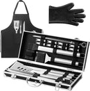 22Pcs Grilling Accessories, BBQ Accessories with Aluminum Case, Stainless Steel Grill Set Tools for Outdoor Camping&Barbecue, Grilling Gifts for Men Dad Fathers Day by GreenHaven Gardens