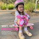 Soft-Style Kids Knee and Elbow Pads with Bike Gloves, Flexible Impact-Resistant Gear for Ages 2-11, Designed for Balance Bikes, Roller-Skating, and Skateboarding by TinyTreasures Baby Boutique