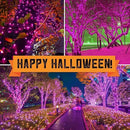 150LIGHTS Purple Extra-Bright with End Connectors Halloween Decorative Lights 9.72m UL Certified Mini String Light Set Waterproof for Halloween Home Garden Christmas Tree Party Patio Wedding by CozyNest Decor