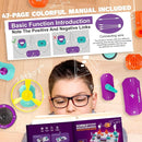SMILESSKIDDO Circuit Board for Kids, 45 PCS DIY Electronics Exploration Kit with 100+ Projects, Physics Science Experiments, School Family STEM Educational Toy Gift for Kids 6+ by TinyTreasures Baby Boutique