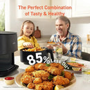 COSORI Air Fryer Pro 9-in-1, Compact 5QT, 450℉: Half Time & Chef-Grade Cook, One-Wipe Clean Glass Panel, 130+ In-App Recipes with Nutritional Info, Nonstick & Dishwasher-Safe Basket, Ceramic, Gray by CozyNest Decor