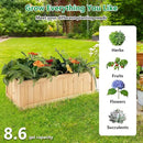 COSTWAY Wooden Planter Garden Bed, Folding Planter Box with Drainage Holes for Vegetables, Herbs, Fruits & Flowers, Outdoor Indoor Raised Planting Bed for Patio, Backyard, Lawn, 27.5"L x 12"W x 10"H by GreenHaven Gardens