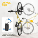 monTEK Swivel Bike Wall Mount – 4 Pack Garage Bike Hanger & Space-Saving Vertical Bike Rack for Garage & Apartment, Sturdy Bike Storage Hook Holds 66 lbs, Easy Installation & Scratch-Proof Design by GreenHaven Gardens