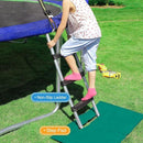 Zupapa Trampolines No-Gap Design 1500 LBS Weight Capacity 16 15 14 12 10 8FT for Kids Children with Safety Enclosure Net Outdoor Backyards Large Recreational Trampoline by TinyTreasures Baby Boutique