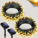 2 Pack Solar String Lights for Outside, Each 40Ft 120 LED Solar Lights Outdoor, 8 Modes Waterproof Solar Powered Twinkle Light for Backyard Patio Tree Party Garden Wedding Decoration, Warm White by GreenHaven Gardens