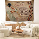 yowecso Baseball Tapestry Sport Theme Tapestry Wall Hanging for Bedroom Baseball Tapestries Aesthetic Wall Decor for Home Dorm Living Room 50"x60" by CozyNest Decor