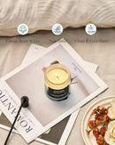 M&SENSE Clean Cotton Scented Candle - 7.05oz Natural Soy Wax Clean Cotton Blossom Scent Non Toxic Candle, 50-Hour Slow Burning 2-Wick Aromatherapy Home Fragrance Gifts for Home Decor by CozyNest Decor