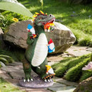Dinosaur Eating Gnomes Garden Decor Statue - Funny Dinosaur Gnome Massacre Outdoor Decor for Yard, Patio, Lawn Ornaments - Garden Gifts for Mothers Day, Housewarming, Festival by CozyNest Decor