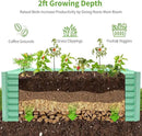 Land Guard 6×3×2ft Galvanized Raised Garden Bed, Planter Boxes Outdoor, Raised Garden Beds Outdoor for Vegetables, Flowers, Herbs, 269 Gallons, Lime Green… by GreenHaven Gardens